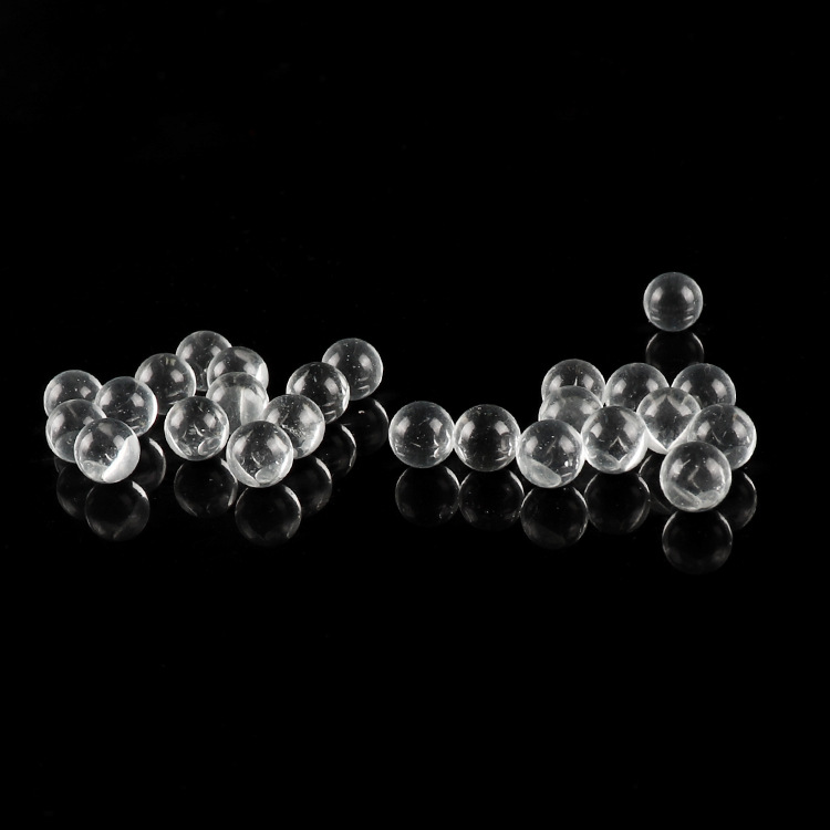 厂家供应研磨抛光透明实心玻璃珠 2mm-12mm化妆品玻璃走珠