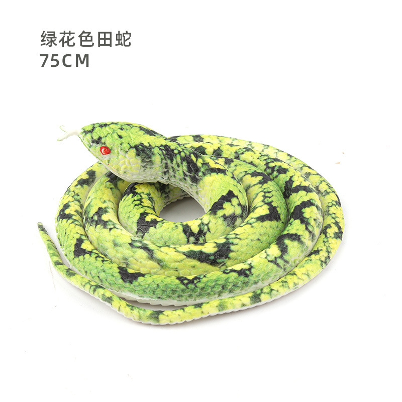 New green and floral field snake