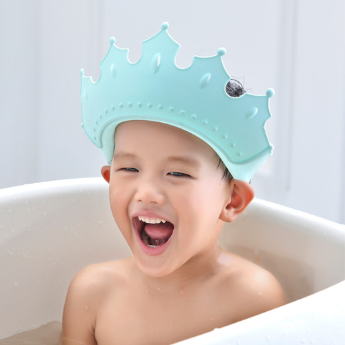 Baby Hair Washing Magic Hat Eye and Ear Protecting Soft Rubber Bath Cap for Infants and Children, Waterproof Shampoo Hat for Kids