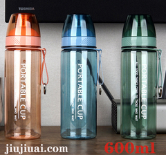 防摔塑料杯創意隨手水杯便攜運動戶外防漏太空杯禮品杯好看學生杯