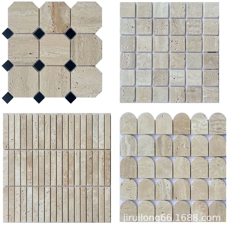 Gyrilong Cave Stone Mosaic Natural Marble Mosaic TV Background Wall Hotel Villa Club Hallway