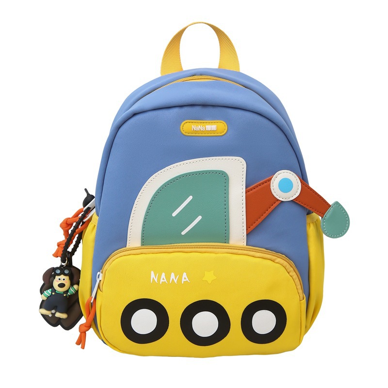 Nuevas mochilas de jardín de infantes para niños y niñas lindas excavadoras mochilas de hombro ligeras para reducir la carga del coche mochilas para niños