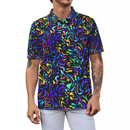 Men's Golf Shirts Short Sleeve Casual High Performance Breathable Polo Shirts