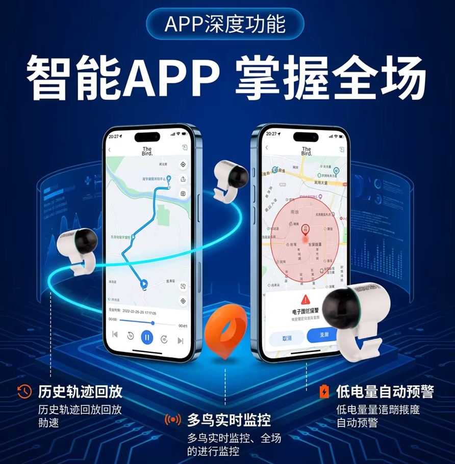 Taubenpeilsender Vogelpeilsender Taubentransponder Ultra-leicht Brieftauben Bluetooth-Peilsender Android Apple kompatibel
