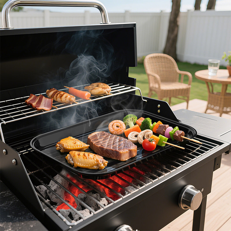 Inventario doméstico conjunto completo de accesorios de parrilla de carbón de parrilla