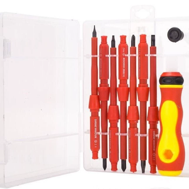 Многофункциональные инструменты для установки и обслуживания воды и электроэнергии из хромованадиевой стали, набор изолированных отверток для электриков, поставки производителя крестообразной формы