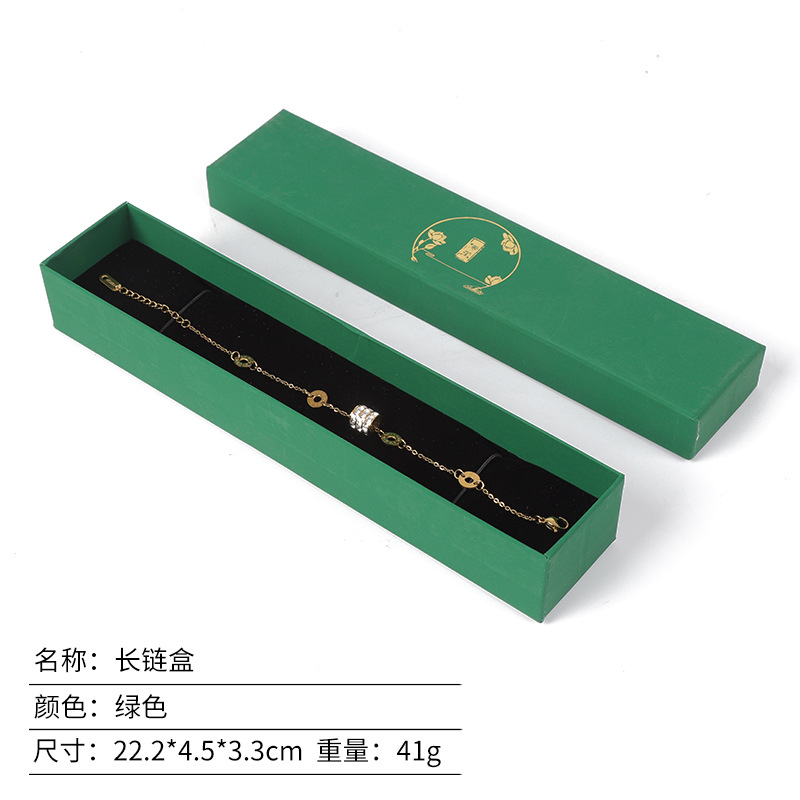 Herencia Tiandi cubierta caja de joyas anillo de papel collar caja de auriculares jade retro pulsera de esmeralda caja de pulseras