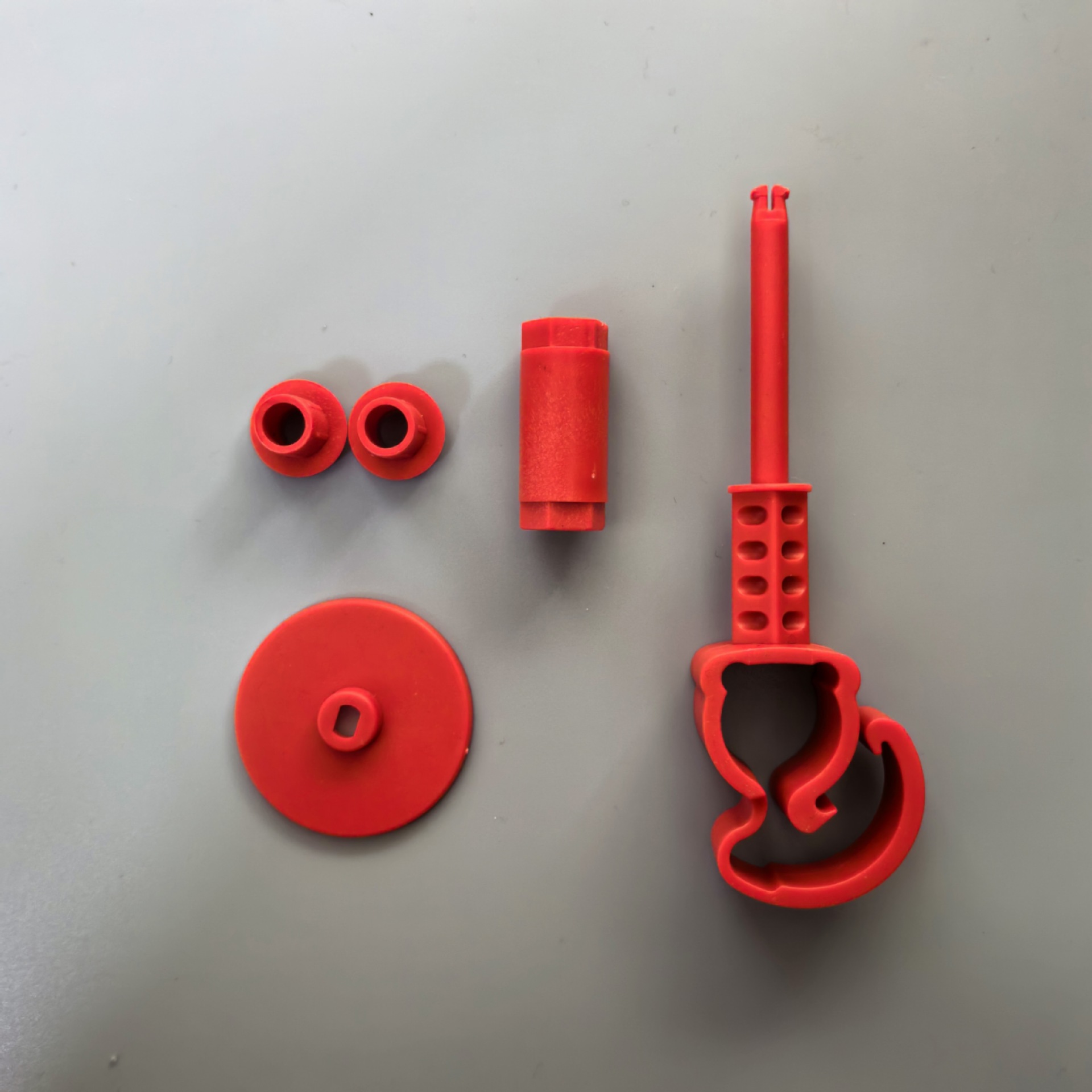 Short rod with accessories