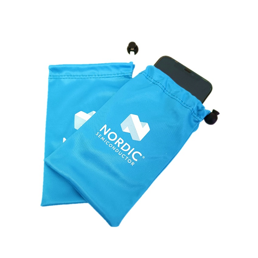 源头工厂低价供应印刷超细纤维收口袋 多功能束口袋