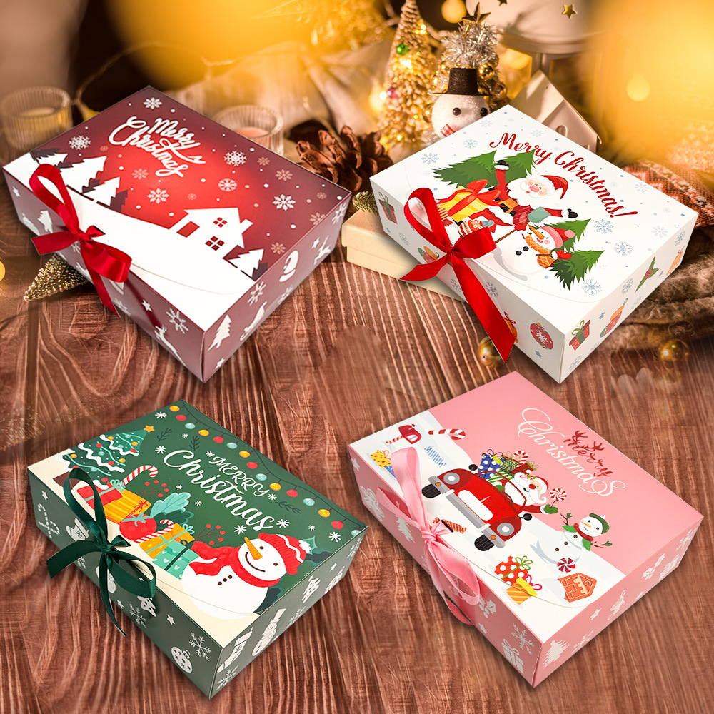 4/12 große Weihnachtsgeschenkboxen mit Deckel – elegante Party-Geschenkboxen, für Feiertagsdekorationen, Hochzeiten, Geburtstage, Neujahr – Detail 1