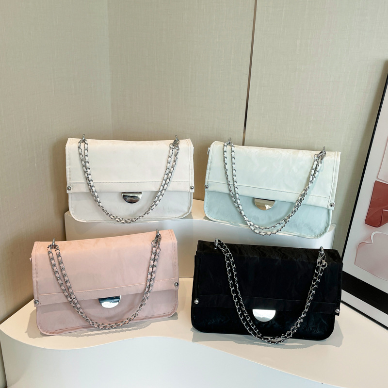 Lille niche med stor kapacitet til kvinder 2024 ny afslappet kædearmhuletaske, moderigtig og alsidig enkelt skulder_voghion.com