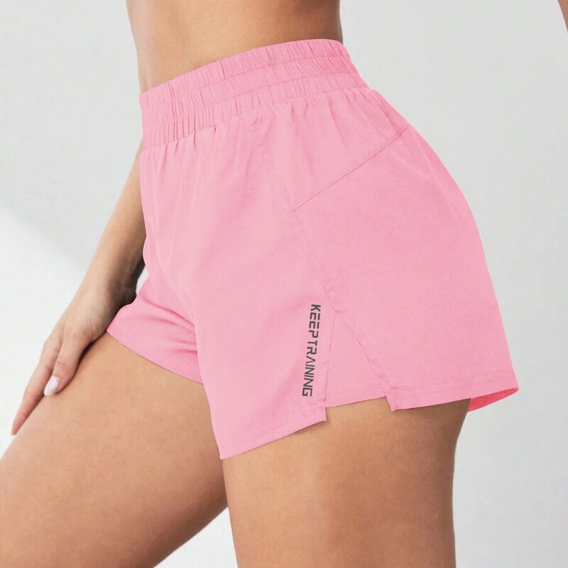 2025 European and American Foreign Trade New Summer Sports Shorts, Two-In-One Design, Loose Fit, Tight-Fitting, Quick-Dry, Anti-Exposure, Yoga, Fitness