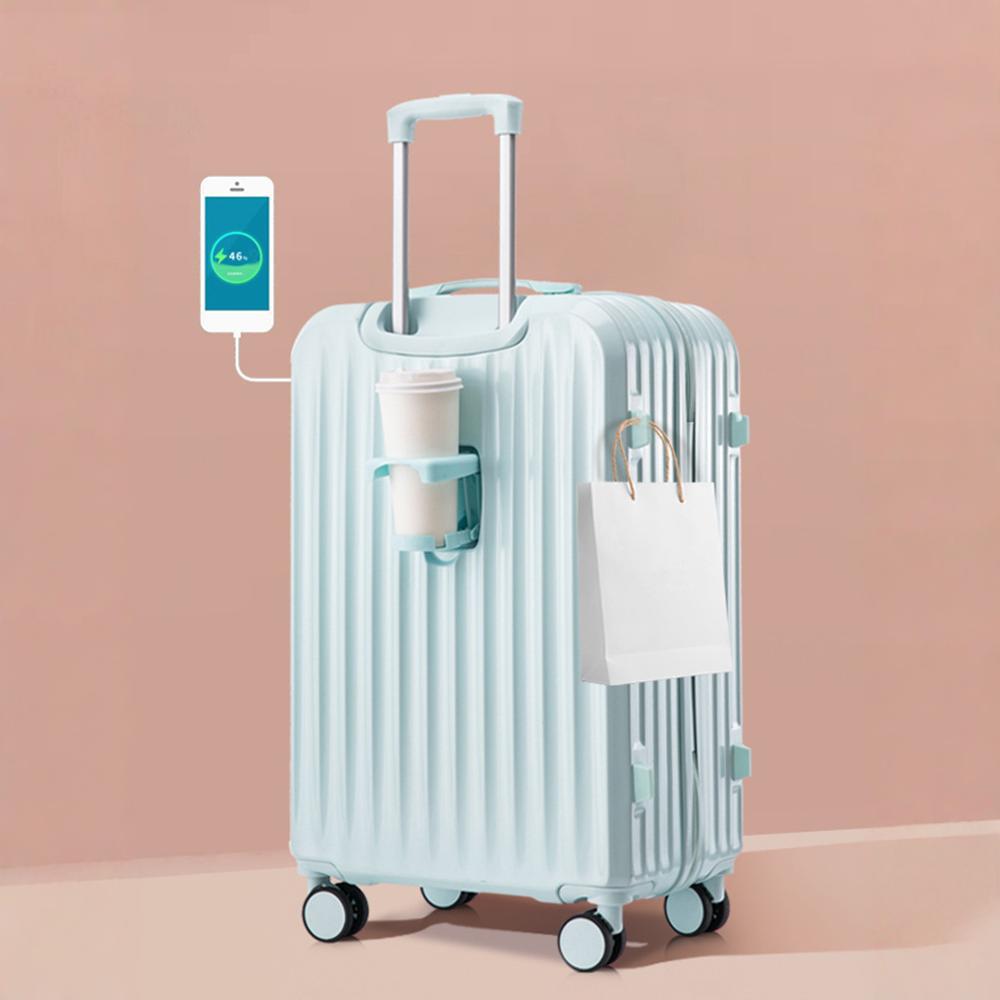 [Fábrica de selección estricta] maleta multifuncional para mujeres macarón simple maleta de tracción maleta de contraseña estudiante