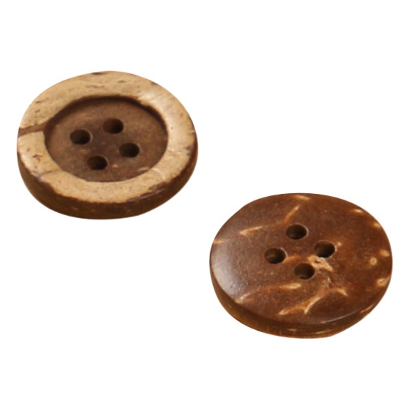 Button Button Children's Wooden Shirt Button Original Wood Color Knitwear Natural Coconut Button Baby Clothes Cute Button