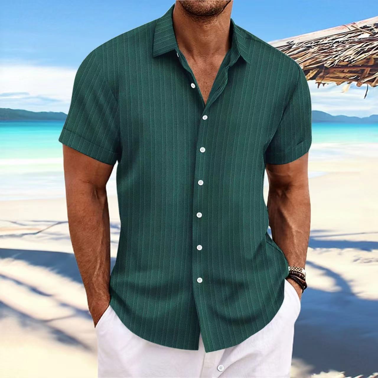 169g Weight Short Sleeve Sleeve Length Regular Sleeve Sleeve Type Cotton Blend, Cotton and Linen Fabric Type Regular Top Length Blouse Tops Type Casual, Street Occasion Turndown Neckline Loose Fit Type Solid Color Pattern Summer Season Men's Gender Simple Style, Classic Style Style Wholesale Men's Cotton Blend Cotton And Linen Simple Style Classic Style Solid Color Short Sleeve Men's Shirts 1