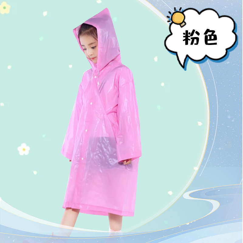 子供用レインコート非使い捨てeva厚手中高年児童学生用軽やかレインコート屋外観光ポンチョ工場|undefined
