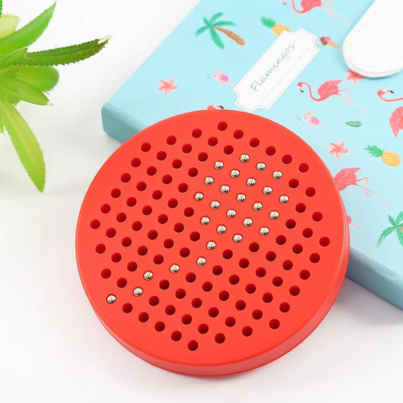 Pizarra magnética alfanumérica, pizarra de dibujo magnética con bolas de acero, juguetes educativos creativos, venta directa del fabricante, exportada a Europa y Estados Unidos