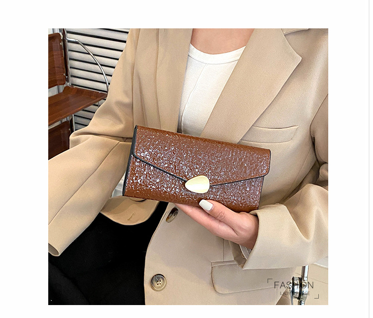 Frau Einfarbig Pu-Leder Schnalle Brieftaschen display picture 7