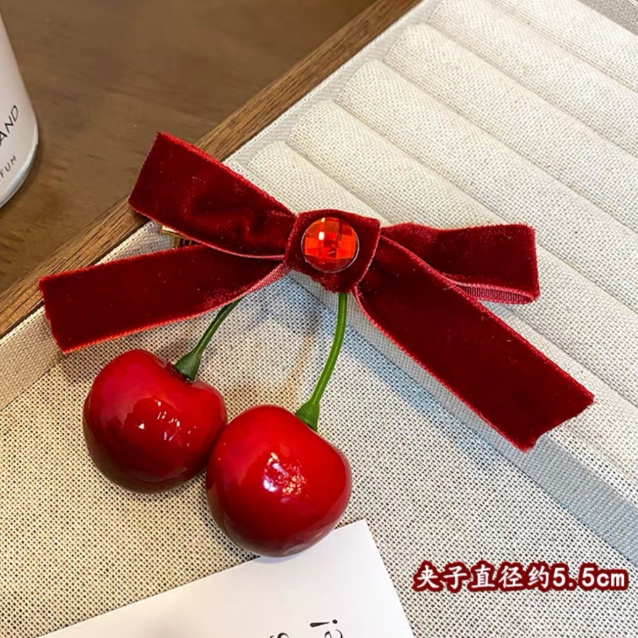 #148 레드 체리 오리 클립