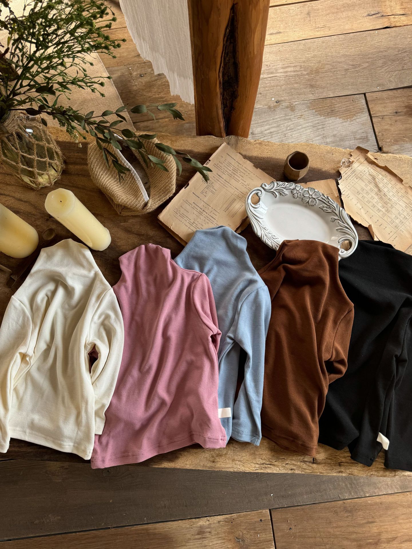 Demi-season children's keep warm knitted base elastic shirt