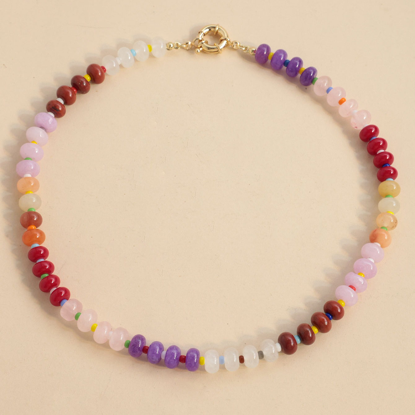 20g Weight Natural Stone, Agate Inlay Material Bracelets, Necklace Classification Casual Occasion Alloy, Agate Material Color Block, Candy Pattern Unisex Gender Vacation Style Color Block Candy Bracelets Necklace Alloy Agate Natural Stone Agate Unisex Vacation Bracelets Necklace 4