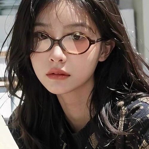 Book Art Student Myopic Glasses Girl Fresh and Natural Bare Face Tortoiseshell Frame Retro Optical Glasses Anti-Blue Light Myopia Glasses