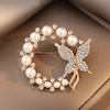 South Korean goods from pearl, brooch, fashionable clothing lapel pin, pin, internet celebrity