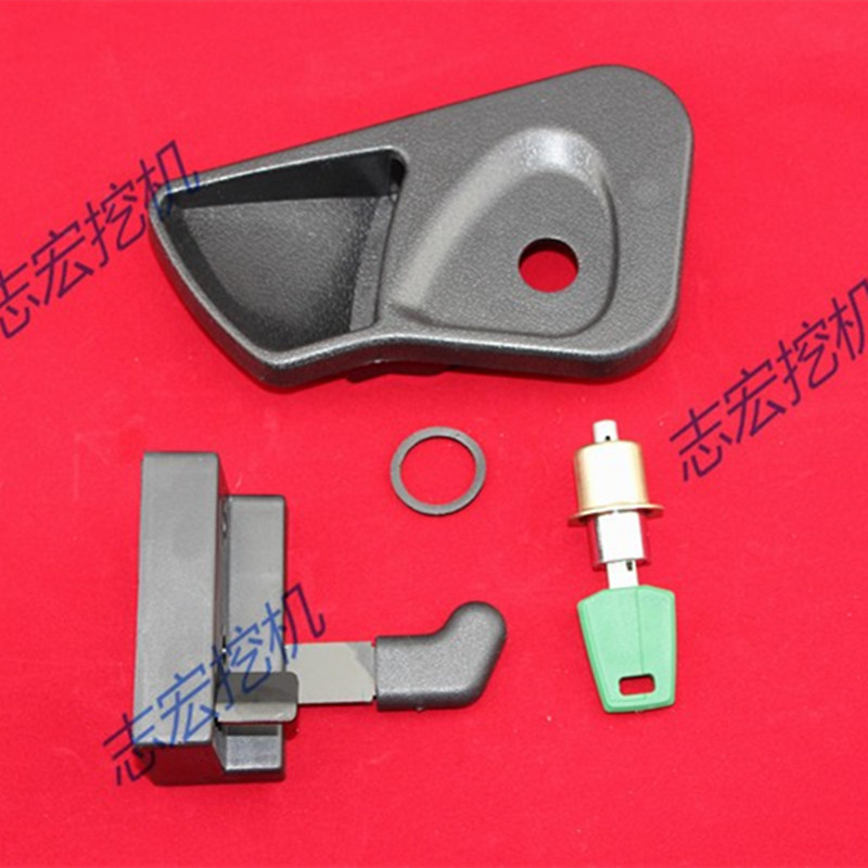 挖掘机沃尔沃VOLVO EC60/55驾驶室门锁总成内拉手外拉手锁芯锁块