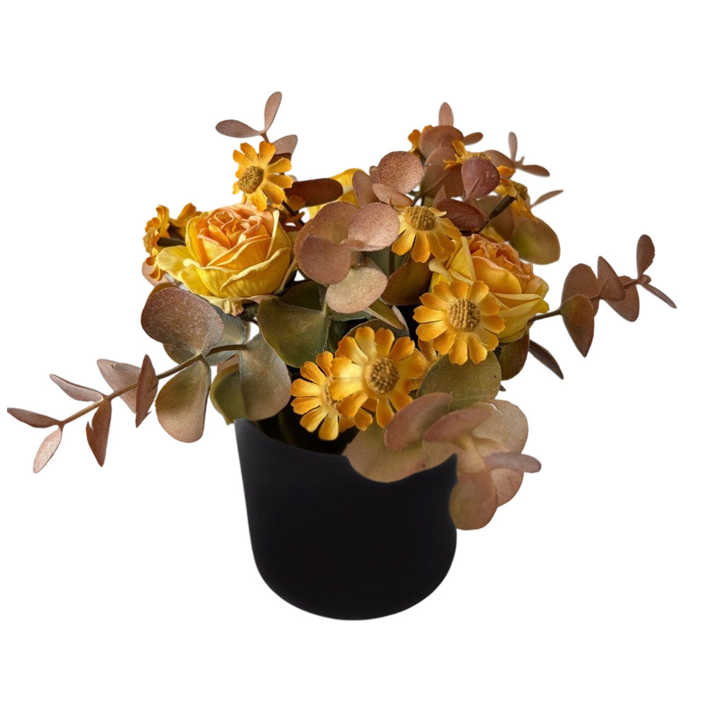 Burbuja rosa camomilla bonsai pequeña decoración de sala de estar fresca tela de seda transfronteriza amazónica flor eterna yugari