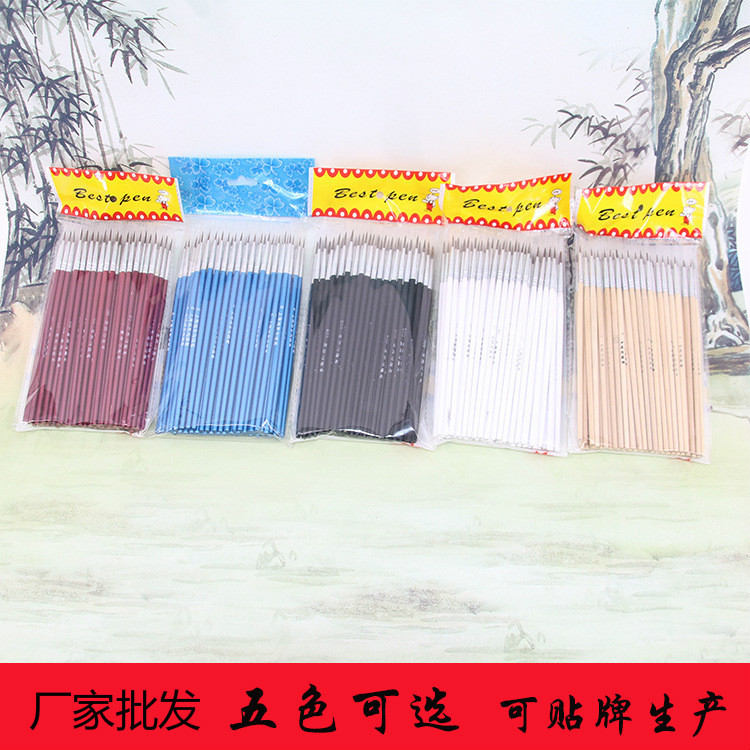 Fabricante nylon lana gancho pluma digital aceite cepillo al por mayor pintura pluma cepillo de uñas gouache pintura al óleo pincel de escritura fina