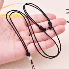 Fine detail and delicate woven rope tie handmade DIY peace knot gold jade Buddha men and women's pendant rope wholesale