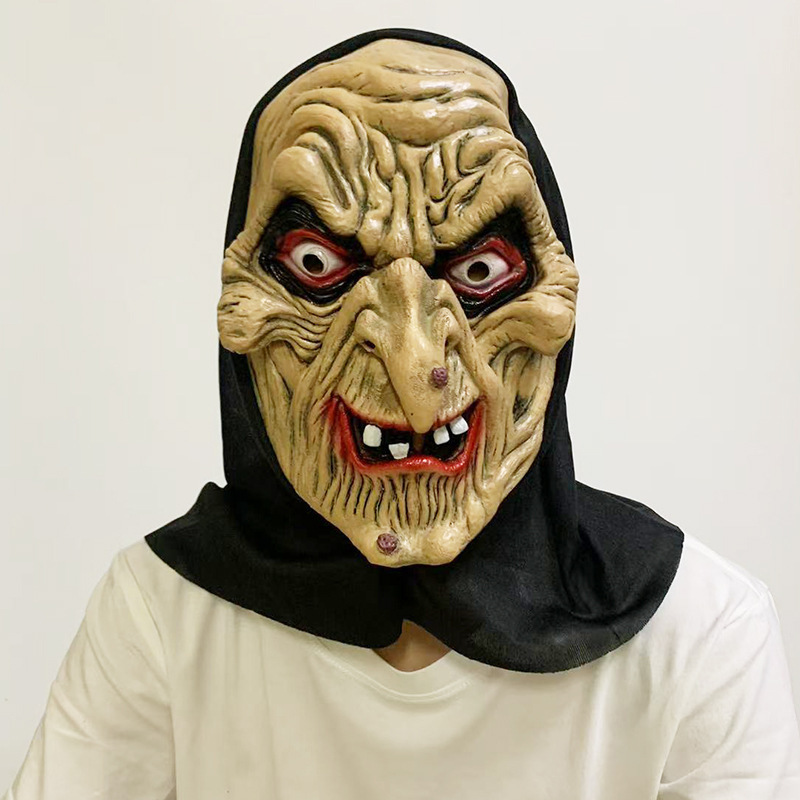 Transfronterizos Hot Conjuring 2 máscaras de monjas Halloween aterrador fantasía horror aterrador capuchón de látex monjas image 18