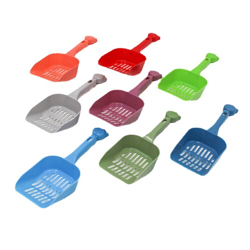 Plastic New Cat Hole Litter Shovel Poop Scoop Convenient Waste Cat Litter Scoop Leak Sand Scoop Tofu Shovel