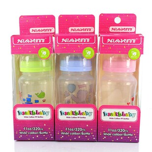 Children's bottle manufacturers foreign trade baby wide mouth special bottle anti-flatulence PP wholesale 320ml drinking bottle