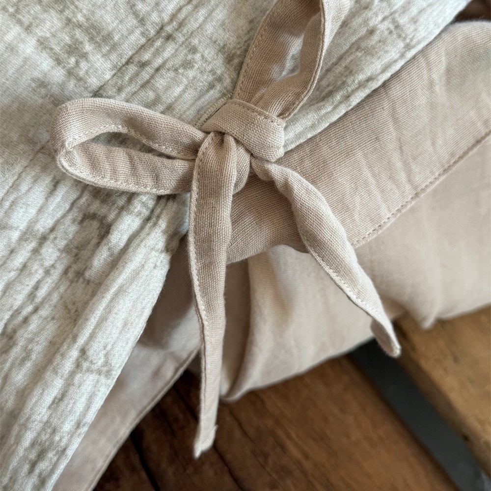 Completo letto quattro pezzi in cotone garza morbida stile retrò_voghion.com