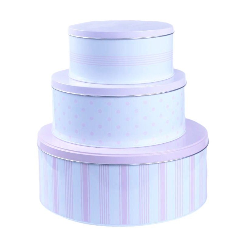 源头厂家直销圆形套装铁罐圆形月饼铁盒礼品盒包装铁盒饰品收纳盒