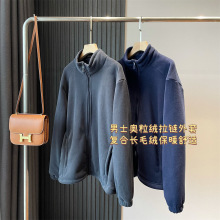 口碑货 加绒加厚双面奥粒绒外套帅气男士抓绒外套秋冬新款G110321