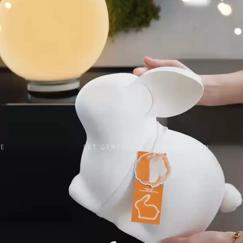 中秋节创意卡通兔子礼盒糕点网红礼物公司定制活动礼品包装纸浆盒