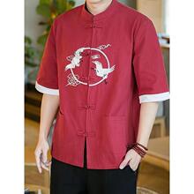 U 98240 Chinese Style Short Sleeve Shirt ��ʽ�P���r�� �羳��