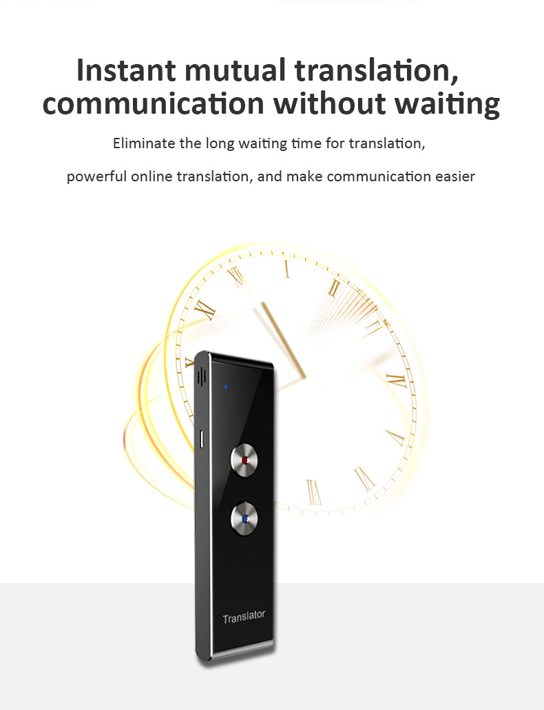 Intelligent voice offline translation machine, a portable translation tool for traveling abroad, a photo translation wonder, simultaneous recording and mutual translation undefined