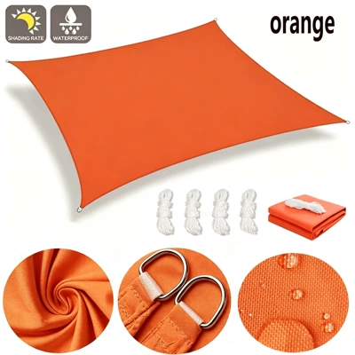 Avtomobil yan çətirləri – sun-resistant and waterproof canopy - orange-2x2m