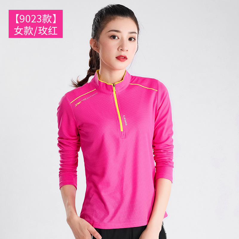 Al aire libre, ropa de secado rápido de cuello para hombres, mangas largas, ligera y transpirable, ropa de secado rápido para correr, caminata, camiseta elástica, verano image 21
