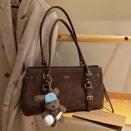 时尚同款  维也纳秋托特包包女款秋冬复古通勤大容量手提单肩包