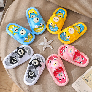 Egg doll Party children's slippers new girl cute boy indoor baby home non-slip soft bottom Bath girl
