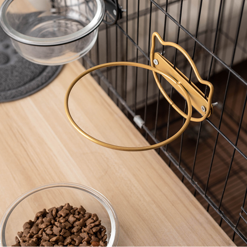 Tazón para gatos colgante anti-derribe Tazón para mascotas colgante Tazón para gatos fijo Taza para perros Jaula para gatos Taza para gatos Productos para gatos
