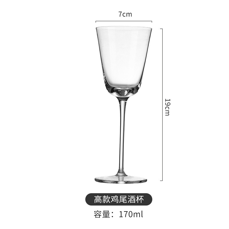 Tazas de champagne caseras de cristal de alto valor tazas de vino tazas de vidrio tazas de cóctel