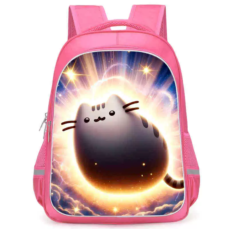 Рюкзак учебный Pusheen Fat Jimao с принтом периферийного типа, через стекло, зарубежная торговля, школьный рюкзак