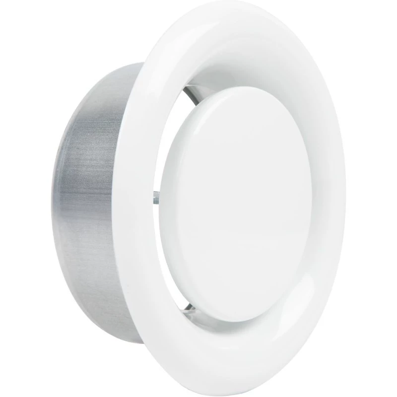 Цельнометаллический стальной белый круглый вентилятор потолок имитация фарфоровых дисковых вентиляторных отверстий