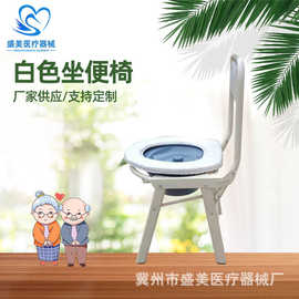 老人家用便携马桶椅 厕所器坐便倚 移动式靠背椅孕妇残疾坐便椅