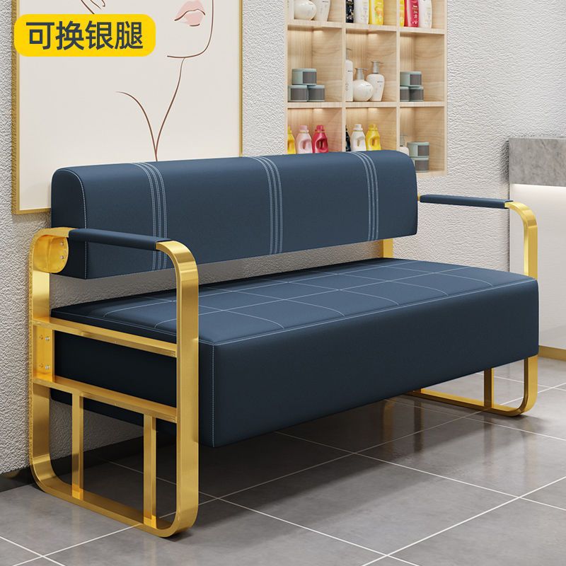 Barbería en línea sofá silla de espera salón de peluquería de uñas sala de estar sofá silla de espera de moda image 13